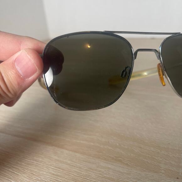 Randolph Engineering Aviator Sunglasses 5 1/2 Chrome AF-58-20 READ - Picture 12 of 16